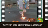 Taglio con aria compressa e ossigeno
