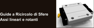 Guide a Ricircolo di Sfere Assi lineari e rotanti