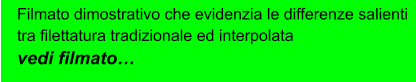 Filmato dimostrativo che evidenzia le differenze salienti tra filettatura tradizionale ed interpolata vedi filmato…