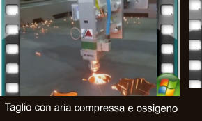 Taglio con aria compressa e ossigeno