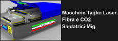Macchine Taglio Laser Fibra e CO2 Saldatrici Mig
