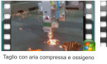 Taglio con aria compressa e ossigeno